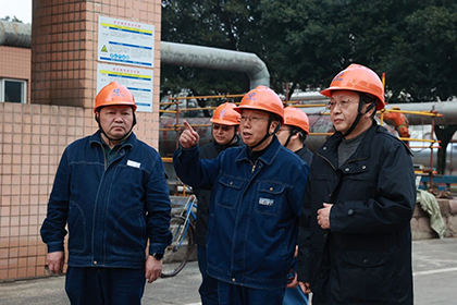 以诚为本赢在诚信9001股份公司总经理傅利才一行深入大修现场检查指导工作