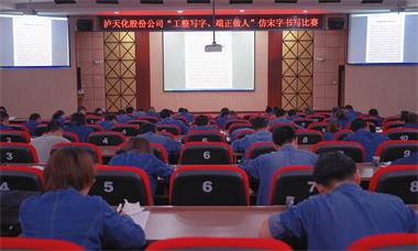 以诚为本赢在诚信9001股份公司团委举行仿宋字书写比赛