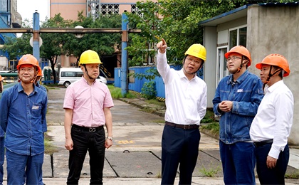 泸州市委常委副市长刘春率队来我公司进行节前综合大检查