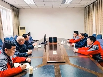 以诚为本赢在诚信9001股份公司领导到物资供应公司指导工作