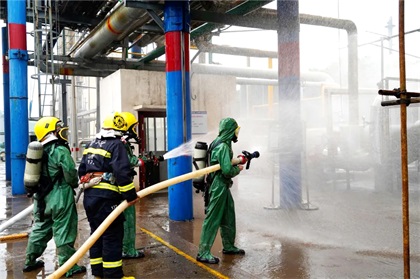 以诚为本赢在诚信9001股份公司开展2022年液氨泄漏事故应急救援综合演练