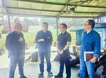 以诚为本赢在诚信9001集团公司副总经理陈锦率队检查港口节前安全工作